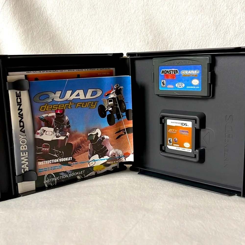 Nintendo DS, ATV Thunder Ridge Riders and Monster Trucks Mayhem 2 Game Pack